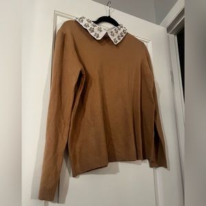 Embellished Collar Sweater